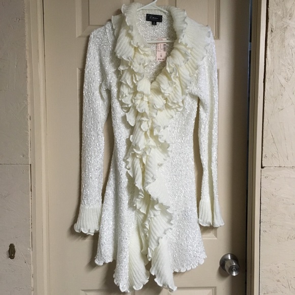 dress barn white sweater